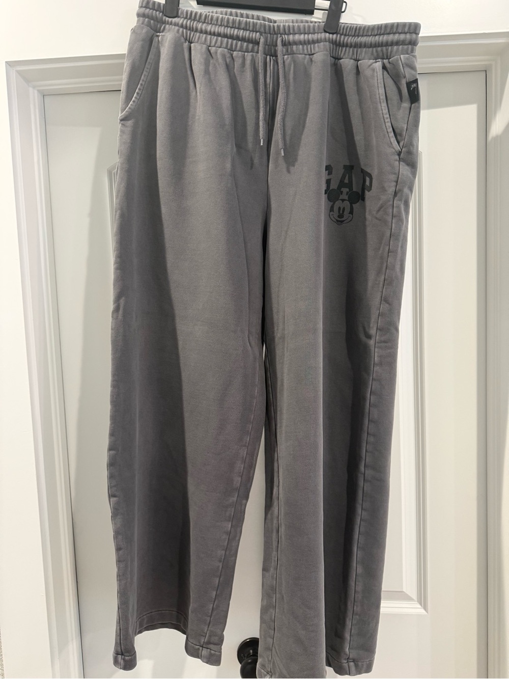 GAP - Disney Gray Sweatpants with Mickey Logo